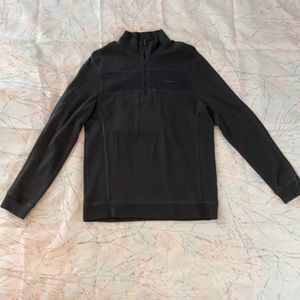 Men’s 1/4 zip sweater, Calvin Klein, gray, small